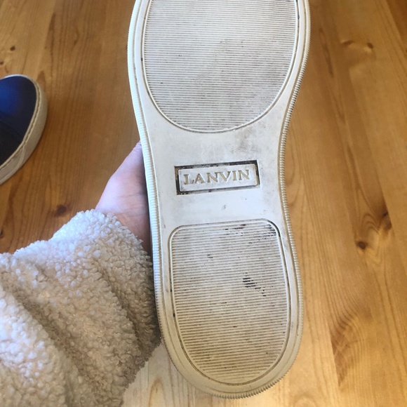 Lanvin leather low top sneakers - Picture 6 of 7